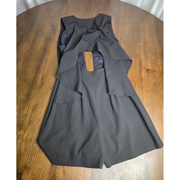 BCBGMAXAZRIA - Sleeveless Romper OPEN BACK- Black - XXS - NWT - Picture 13 of 16